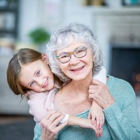 Senior woman and her grandchild